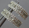 ESTATE .50CT DIAMOND 14KT WHITE GOLD 3D CLASSIC ROUND 3D ETOILE HUGGIE EARRINGS