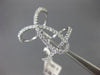 ESTATE EXTRA LARGE .80CT DIAMOND 14K WHITE GOLD 3D LOVE KNOT FRIENDSHIP FUN RING