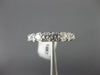 ESTATE WIDE 1.4CT DIAMOND 14KT WHITE GOLD 8 STONE WEDDING ANNIVERSARY RING 19752