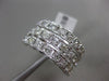 ESTATE WIDE 1.21CT DIAMOND 14KT WHITE GOLD 3 ROW FILIGREE MILGRAIN WEDDING RING