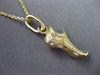ANTIQUE 14KT YELLOW GOLD HANDCRAFTED FILIGREE LUCKY ALADDIN SHOE PENDANT #23622