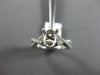 ESTATE .33CT DIAMOND 14KT WHITE GOLD 3D OVAL INFINITY SEMI MOUNT ENGAGEMENT RING