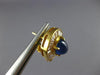 ANTIQUE LARGE 8.68CT DIAMOND & AAA SAPPHIRE 18KT YELLOW GOLD 3D CLIP ON EARRINGS
