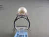 ESTATE 18KT WHITE GOLD AAA 11MM NATURAL SOUTH SEA PEARL & DIAMOND RING BEAUTIFUL