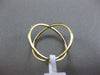 ESTATE .11CT ROUND DIAMOND 18KT YELLOW GOLD 3D CLASSIC CRISS CROSS OPEN FUN RING