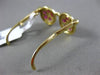 ESTATE 1.03CT DIAMOND & AAA RUBY 14K YELLOW GOLD 3D SUN GLASSES FLOATING PENDANT