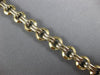 ESTATE 14KT WHITE & YELLOW GOLD 3D ITALIAN HANDCRAFTED CIRCULAR BRACELET #22721