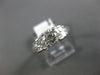 ESTATE 1.60CT DIAMOND 14KT WHITE GOLD MULTI SHAPE PYRAMID ENGAGEMENT RING #23999