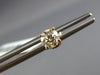 ESTATE .87CT ROUND DIAMOND 14KT YELLOW GOLD 4 PRONG SOLITAIRE STUD EARRINGS