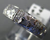 ANTIQUE .36CT DIAMOND 14K GOLD FLOWER FILIGREE ETERNITY ANNIVERSARY  RING #11990