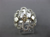 LARGE 1.60CT WHITE & CHOCOLATE FANCY DIAMOND 18KT WHITE GOLD 3D ANNIVERSARY RING