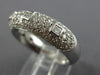 ESTATE WIDE 1.20CT DIAMOND 18KT WHITE GOLD 3D MULTI ROW COMFORT FIT RING #26459