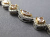 ESTATE LARGE 16.9CT WHITE & PINK DIAMOND 18KT WHITE & ROS GOLD ETERNITY NECKLACE