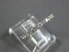 ESTATE .75CT ROUND DIAMOND 18K WHITE GOLD 3D ETERNITY WEDDING ANNIVERSARY RING