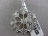 ESTATE .25CT DIAMOND 14KT WHITE & YELLOW GOLD 3D OPEN FILIGREE OCTAGON PENDANT