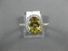 1.41CT DIAMOND & AAA YELLOW TOPAZ 14KT WHITE GOLD 3D OVAL HALO ENGAGEMENT RING