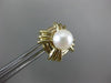 ESTATE AAA SOUTH SEA PEARL 14KT YELLOW GOLD 3D ROUND SQUARE STUD EARRINGS #26241
