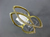 ESTATE LARGE .50CT DIAMOND 14KT YELLOW GOLD SEMI ETERNITY DOUBLE LOVE KNOT RING