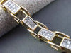 ESTATE WIDE 2.58CT DIAMOND 14KT TWO TONE GOLD 3D INVISIBLE TENNIS BRACELET #3008