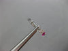 ESTATE .96CT DIAMOND & AAA PINK SAPPHIRE 14KT WHITE GOLD CLASSIC HUGGIE EARRINGS