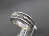 ESTATE WIDE 14KT WHITE GOLD HANDCRAFTED TRIPLE ROPE WEDDING BAND RING 6mm #23160