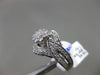 ESTATE 1.80CT DIAMOND 14KT WHITE GOLD 3D CLUSTER HALO FLOWER FRIENDSHIP RING