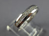 ESTATE .25CT DIAMOND 18K WHITE GOLD 3D SEMI ETERNITY CHANNEL ANNIVERSARY RING
