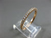 ESTATE .22CT DIAMOND 14K ROSE GOLD 3D 2mm SEMI ETERNITY WEDDING ANNIVERSARY RING