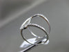 ESTATE LARGE .55CT ROUND DIAMOND 18KT WHITE GOLD 3D INFINITY LOVE KNOT FUN RING
