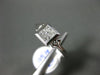 ESTATE .55CT PRINCESS DIAMOND 18K WHITE GOLD 3D INVISIBLE BEZEL ENGAGEMENT RING