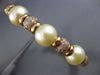 ESTATE LARGE .70CT DIAMOND & AAA SOUTH SEA PEARL 14KT ROSE GOLD BANGLE BRACELET