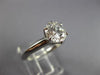 LARGE TIFFANY & CO GIA 1.52CT DIAMOND PLATINUM GOLD ENGAGEMENT RING E VS2 #26497