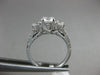 ESTATE 1.80CT DIAMOND 14KT WHITE GOLD 3D 3 STONE ROUND LUCIDIA ENGAGEMENT RING