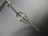 ESTATE LARGE 1.70CT DIAMOND 18KT WHITE GOLD 3D FILIGREE DROP HANGING EARRINGS