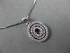 ESTATE .25CT DIAMOND 14KT WHITE & ROSE GOLD 3D TRI HALO CIRCLE OF LIFE PENDANT