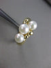 ESTATE 5MM AKOYA SEA PEARL 14KT YELLOW GOLD CLUSTER JOURNEY COCKTAIL RING #21392