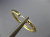 ESTATE .54CT DIAMOND 14KT YELLOW GOLD 3D HOOP HUGGIE HANGING EARRINGS #16814