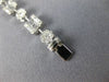 ESTATE 3.80CT ROUND & BAGUETTE DIAMOND 18KT WHITE GOLD 3D SQUARE TENNIS BRACELET