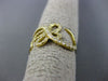 ESTATE WIDE .64CT ROUND DIAMOND 18KT YELLOW GOLD OPEN FLYING BUTTERFLY FUN RING