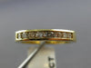 ESTATE .35CT DIAMOND 14KT YELLOW GOLD 8 STONE CHANNEL ANNIVERSARY RING #9087