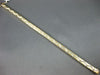 ANTIQUE WIDE 2.30CT DIAMOND 14KT YELLOW GOLD WAVE ZIG ZAG TENNIS BRACELET #19746