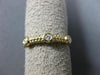 ESTATE .11CT DIAMOND 14KT WHITE GOLD ETOILE BEZEL LEAF ETERNITY ANNIVERSARY RING
