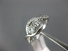 ESTATE .65CT DIAMOND 14KT WHITE GOLD 3D INFINITY 2 STONE SEMI ETERNITY LOVE RING