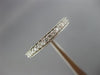 ESTATE .33CT DIAMOND 14K WHITE GOLD 3D MILGRAIN CLASSIC WEDDING ANNIVERSARY RING
