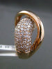 ESTATE WIDE 2.22CT DIAMOND 14KT ROSE GOLD 3D X LOVE HEART INFINITY LOVE RING