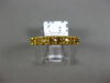 ESTATE 1.74CT AAA YELLOW SAPPHIRE 14KT WHITE GOLD 3/4 ETERNITY ANNIVERSARY RING