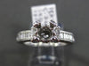 ESTATE WIDE .65CT DIAMOND 18KT WHITE GOLD 3D FILIGREE SEMI MOUNT ENGAGEMENT RING