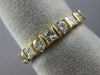 ESTATE .80CT ROUND & PRINCESS DIAMOND 14KT YELLOW GOLD 3D ANNIVERSARY RING #9493