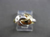 ESTATE .07CT DIAMOND 14KT WHITE & YELLOW GOLD ETOILE LOVE NOT MOON RING #24511