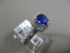 ESTATE 1.40CT DIAMOND & AAA ROUND SAPPHIRE 14KT 2 TONE GOLD HALO ENGAGEMENT RING